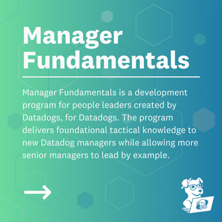 Resources and Support offered by Datadog's Talent Development team